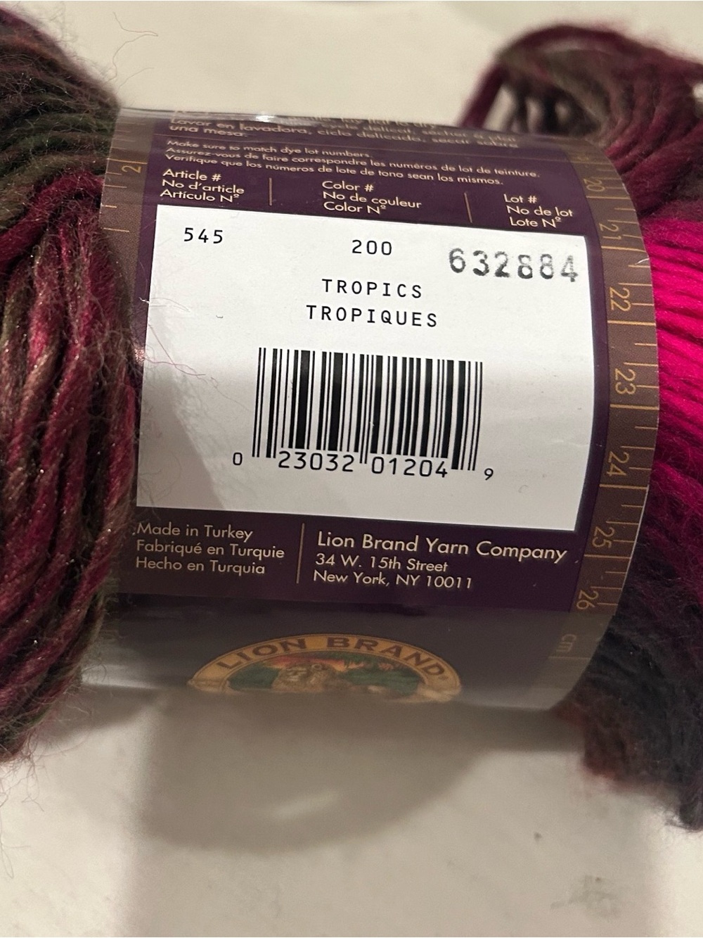Lion Brand Landscapes Tropics Multicolor Yarn 2 Skeins sold together BRAND NEW - Picture 5 of 8